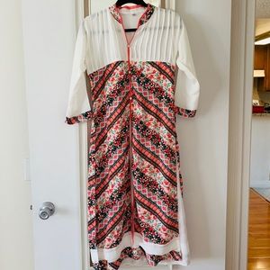 New 2piece kameez dupatta Indian pakistani chiffon